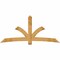 Ekena Millwork Davenport Rough Sawn Timber Gable Bracket, Western Red Cedar, 96"W x 44"H x 2"D x 6"F, 11/12 Pitch GBW096X44X0206DAV00RWR - alternate 1